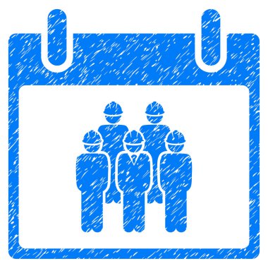 Personel takvim gün grenli doku simgesi