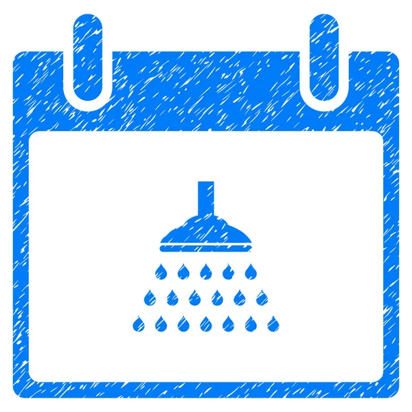 Shower Calendar Day Grainy Texture Icon — Stock Vector