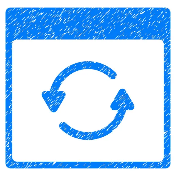 Atualizar página de calendário Grainy Texture Icon — Vetor de Stock