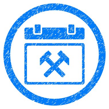 Çalışma takvimi gün yuvarlak simge pencere boyutu