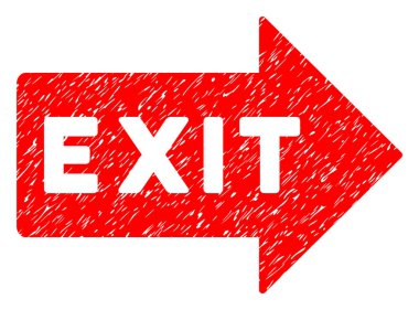 Çıkış ok grenli doku simgesi