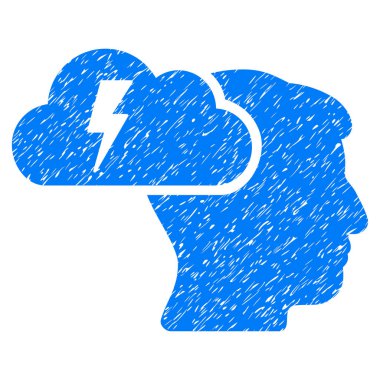 Beyin fırtınası grenli doku simgesi