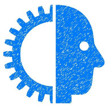 Cyborg kafa grenli doku simgesi