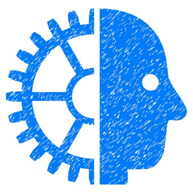 Cyborg kafa grenli doku simgesi