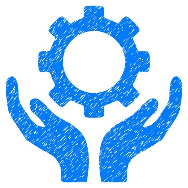 Dişli bakım el grenli doku simgesi