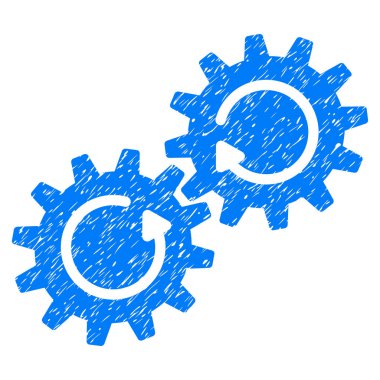 Dişli mekanizması döndürme grenli doku simgesi