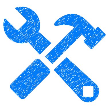 Çekiç ve anahtar grenli doku simgesi