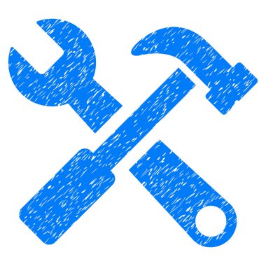 Çekiç ve anahtar grenli doku simgesi