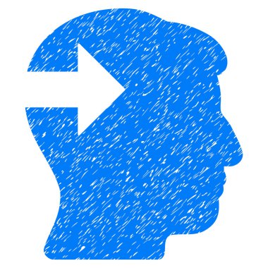 Baş eklenti ok grenli doku simgesi