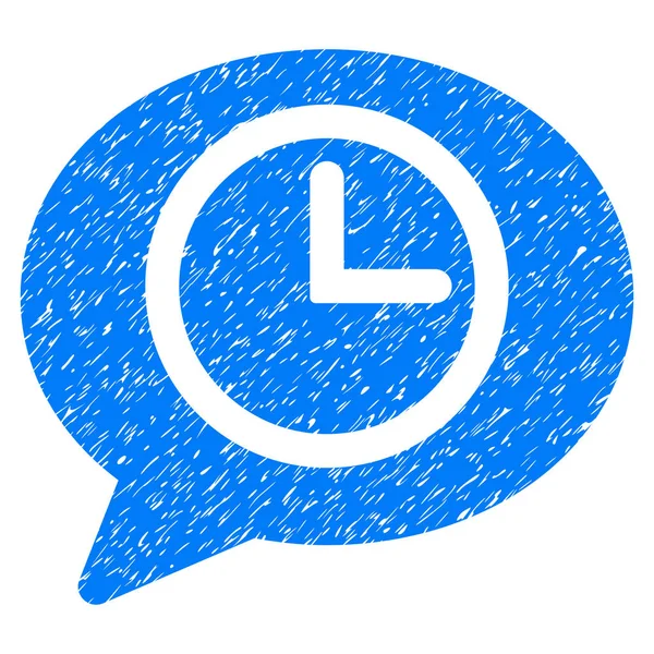 Mensagem Tempo Grainy Texture Icon — Vetor de Stock