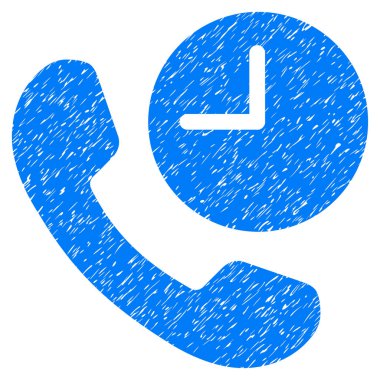 Telefon zaman grenli doku simgesi