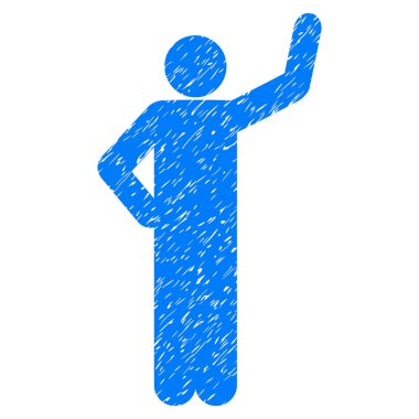 Güvence poz grenli doku simgesi