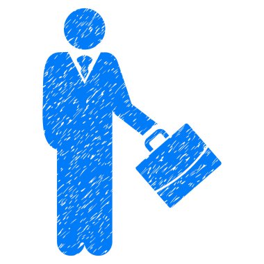 Ayakta işadamı grenli doku simgesi