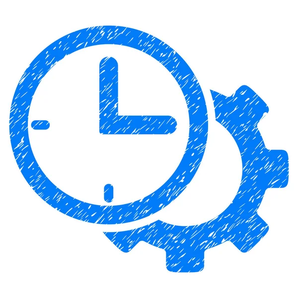 Icono de textura de grano de engranaje de configuración de tiempo — Vector de stock