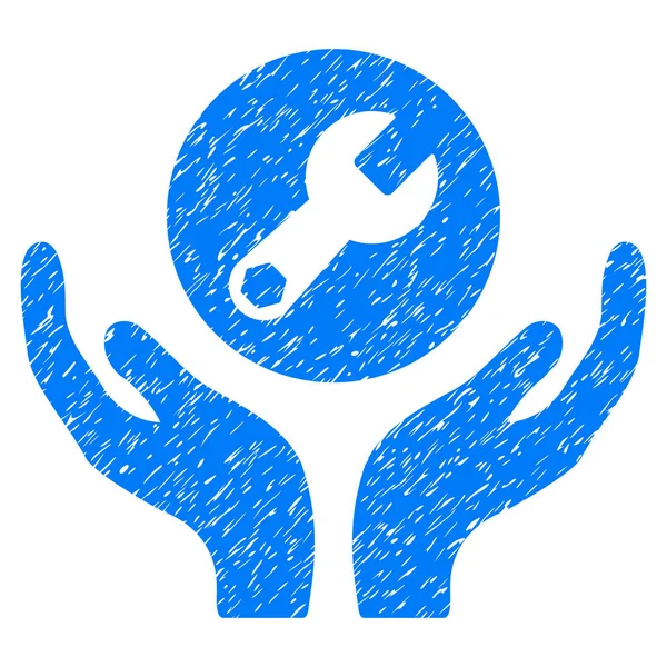 İngiliz anahtarı bakım grenli doku simgesi