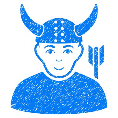 Boynuzlu savaşçı grenli doku simgesi