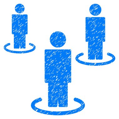 İnsanlar grenli doku simgesi