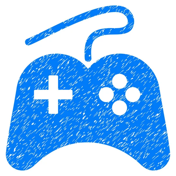 Pictogram van de korrelige textuur van de gamepad — Stockvector