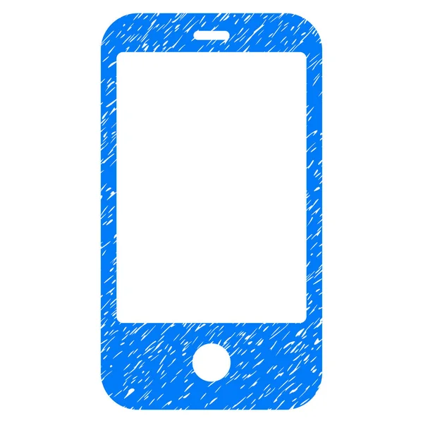 Ícone do smartphone de textura granulada — Vetor de Stock