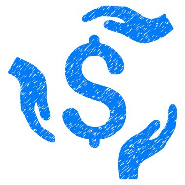 Doları bakım el grenli doku simgesi