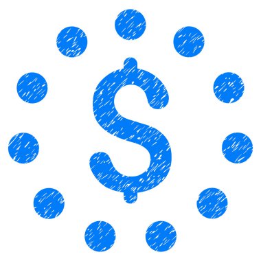 Dolar işareti grenli doku simgesi