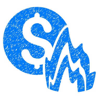 Yangın felaketi fiyat grenli doku simgesi