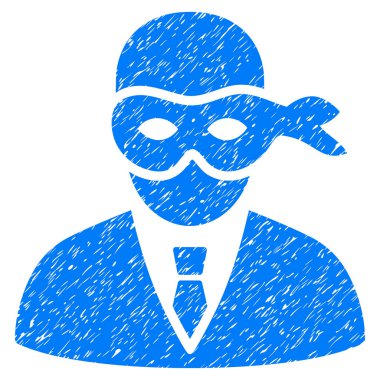 Maskeli hırsız grenli doku simgesi