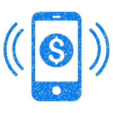 Ödeme telefon yüzük grenli doku simgesi