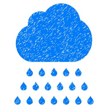 Yağmur bulutu grenli doku simgesi