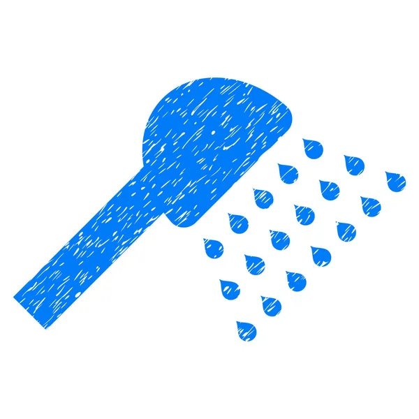 Shower Grainy Texture Icon — Stock Vector