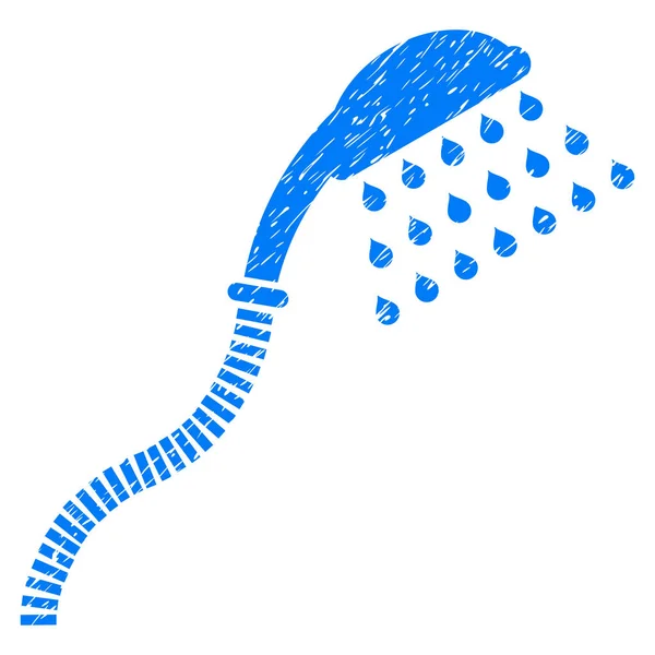 Shower Grainy Texture Icon — Stockvector