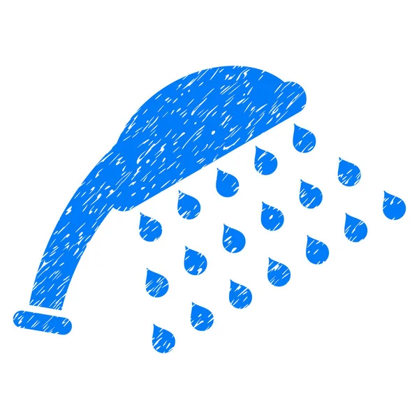 Shower Grainy Texture Icon — Stockvector