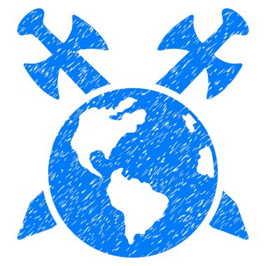 Dünya'ya kılıç grenli doku simgesi