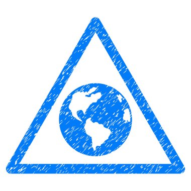 Dünya uyarı grenli doku simgesi