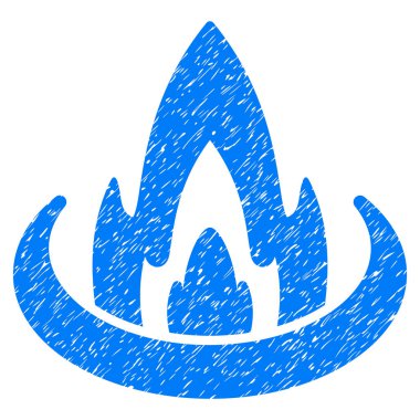 Yangın yeri grenli doku simgesi