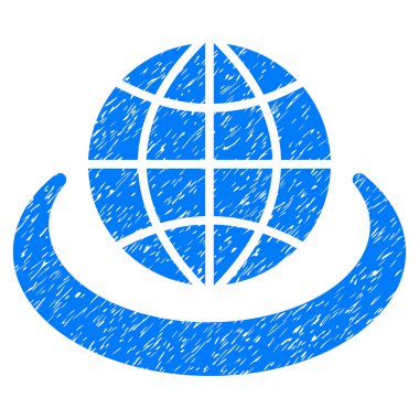 Küresel ağ grenli doku simgesi