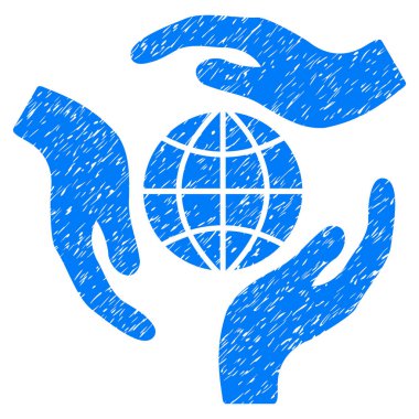 Küresel koruma grenli doku simgesi