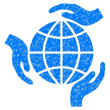 Küresel koruma grenli doku simgesi