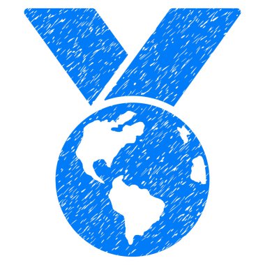 Dünya madalya grenli doku simgesi