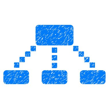 Hiyerarşi düzeni grenli doku simgesi