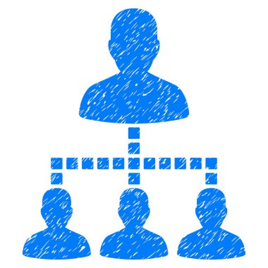 İnsanlar hiyerarşi grenli doku simgesi