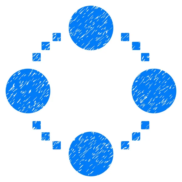 Dairesel ilişkiler grenli doku simgesi