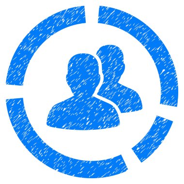 Demografi diyagramı grenli doku simgesi