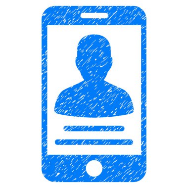 Mobil hesap grenli doku simgesi