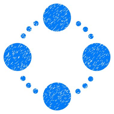 Dairesel ilişkiler grenli doku simgesi