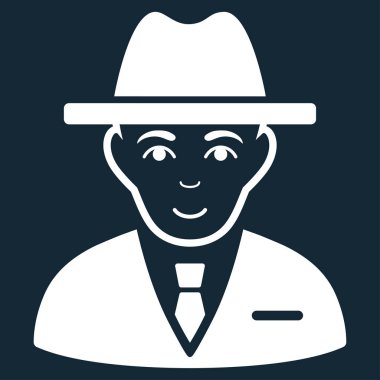 Ajan düz vektör simgesi