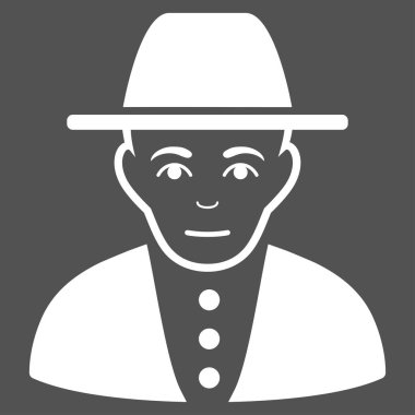 Yahudi düz vektör simgesi