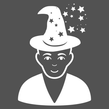 Büyü Master düz vektör simgesi