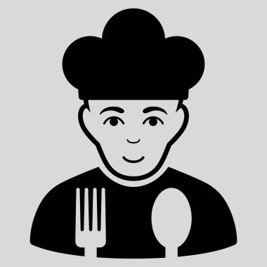 Düz vektör simge yemek