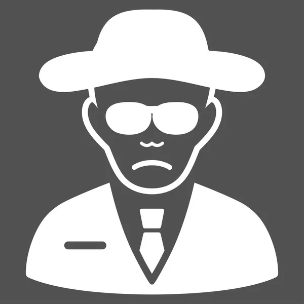 Agente de segurança Flat Vector Icon —  Vetores de Stock